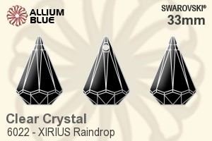 Swarovski XIRIUS Raindrop Pendant (6022) 33mm - Clear Crystal - Click Image to Close