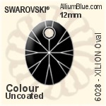 スワロフスキー XILION Oval ペンダント (6028) 12mm - カラー