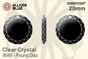 Swarovski Round Disc Pendant (6049) 20mm - Clear Crystal