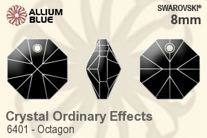 Swarovski Octagon Pendant (6401) 8mm - Crystal Effect - Haga Click en la Imagen para Cerrar