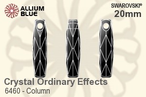 Swarovski Column Pendant (6460) 20mm - Crystal Effect