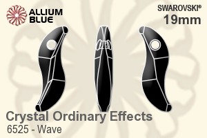 Swarovski Wave Pendant (6525) 19mm - Crystal (Ordinary Effects) - Haga Click en la Imagen para Cerrar