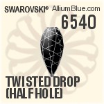 6540 - Twisted Drop (Half Hole)
