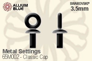 Swarovski Classic Cap For Pendant (65M002) 3.5mm - Metal Settings