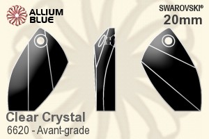 Swarovski Avant-grade Pendant (6620) 20mm - Clear Crystal