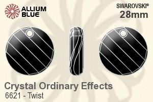 Swarovski Twist Pendant (6621) 28mm - Crystal Effect - Haga Click en la Imagen para Cerrar