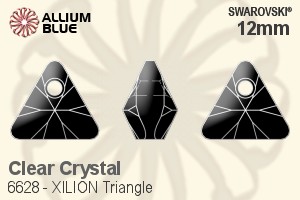 Swarovski XILION Triangle Pendant (6628) 12mm - Clear Crystal - Click Image to Close