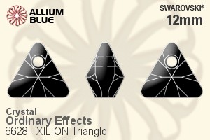 施華洛世奇XILION施亮Triangle 吊墜 (6628) 12mm - 白色（半塗層） - 關閉視窗 >> 可點擊圖片
