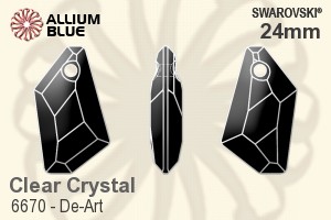 Swarovski De-Art Pendant (6670) 24mm - Clear Crystal - Click Image to Close