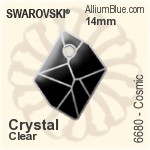 Swarovski Cosmic Pendant (6680) 14mm - Clear Crystal