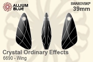 Swarovski Wing Pendant (6690) 39mm - Crystal (Ordinary Effects) - Click Image to Close
