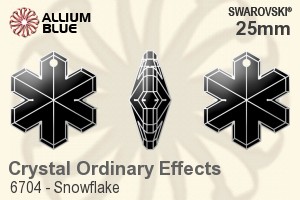 Swarovski Snowflake Pendant (6704) 25mm - Crystal Effect - Click Image to Close