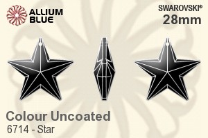 Swarovski Star Pendant (6714) 28mm - Colour (Uncoated) - Click Image to Close