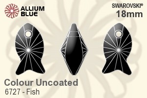 Swarovski Fish Pendant (6727) 18mm - Color - Click Image to Close