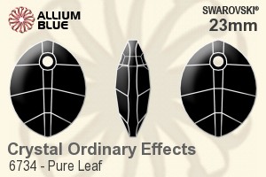 Swarovski Pure Leaf Pendant (6734) 23mm - Crystal Effect - Haga Click en la Imagen para Cerrar