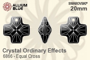 スワロフスキー Equal Cross ペンダント (6866) 20mm - クリスタル エフェクト - ウインドウを閉じる