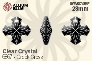 Swarovski Greek Cross Pendant (6867) 28mm - Clear Crystal - Haga Click en la Imagen para Cerrar