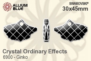 スワロフスキー Ginko ペンダント (6900) 30x45mm - クリスタル （オーディナリー　エフェクト）