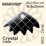 Swarovski Zinnia Pendant (6902) 16.5x25mm - Clear Crystal