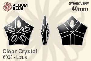 Swarovski Lotus Pendant (6908) 40mm - Clear Crystal
