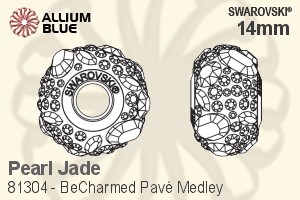 施华洛世奇 BeCharmed Pavé Medley (81304) 15mm - CE 珍珠 Jade / Emerald / Chrysolite Opal / Light Peach / Erinite - 关闭视窗 >> 可点击图片
