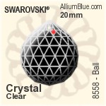 施華洛世奇 STRASS Ball (8558) 20mm - 透明白色