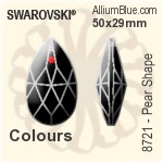 Swarovski STRASS Pear Shape (8721) 50x29mm - Color - Click Image to Close