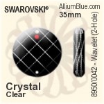 施华洛世奇 STRASS Wavelet / 2-hole (8950/0042) 35mm - Clear Crystal - 关闭视窗 >> 可点击图片