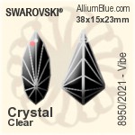 施華洛世奇 STRASS Vibe (8950/2021) 38x15x23mm - Clear Crystal - 關閉視窗 >> 可點擊圖片