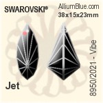 Swarovski STRASS Vibe (8950/2021) 38x15x23mm - Jet - Click Image to Close