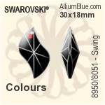 スワロフスキー STRASS Swing (8950/8051) 30x18mm - カラー - ウインドウを閉じる