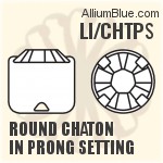 Round Chaton in Prong Setting