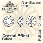 PREMIUM 33 Facets Chaton (PM1088) SS38 - Crystal Effect With Foiling