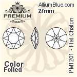 PREMIUM Flat Chaton (PM1201) 27mm - Color With Foiling