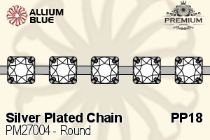PREMIUM CRYSTAL Round Cupchain SVR PP18 Black Diamond
