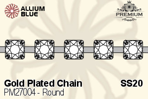 PREMIUM Round Cupchain (PM27004) SS20 - Gold Plated Chain