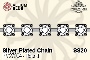 PREMIUM Round Cupchain (PM27004) SS20 - Silver Plated Chain - 关闭视窗 >> 可点击图片