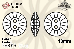 PREMIUM Rivoli Sew-on Stone (PM3019) 10mm - Color With Foiling - Click Image to Close