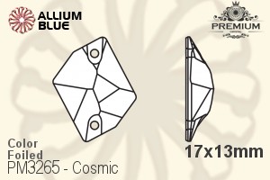 PREMIUM CRYSTAL Cosmic Sew-on Stone 17x13mm Amethyst F