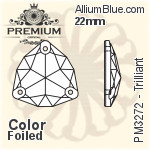 PREMIUM Trilliant Sew-on Stone (PM3272) 22mm - Color With Foiling