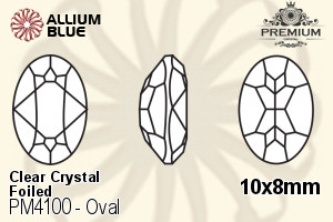PREMIUM CRYSTAL Oval Fancy Stone 10x8mm Crystal F