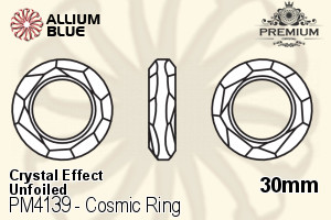 プレミアム Cosmic Ring ファンシーストーン (PM4139) 30mm - クリスタル エフェクト 裏面にホイル無し