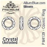 プレミアム Cosmic Ring ファンシーストーン (PM4139) 50mm - クリスタル 裏面にホイル無し