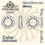 プレミアム Cosmic Ring ファンシーストーン (PM4139) 50mm - カラー 裏面にホイル無し