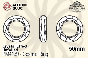 プレミアム Cosmic Ring ファンシーストーン (PM4139) 50mm - クリスタル エフェクト 裏面にホイル無し