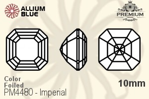 PREMIUM Imperial Fancy Stone (PM4480) 10mm - Color With Foiling - 關閉視窗 >> 可點擊圖片