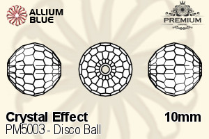 PREMIUM Disco Ball Bead (PM5003) 10mm - Crystal Effect - Haga Click en la Imagen para Cerrar