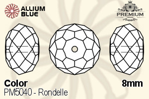 PREMIUM CRYSTAL Rondelle Bead 8mm Burgundy