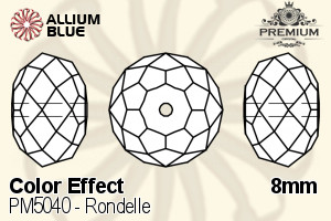 PREMIUM Rondelle Bead (PM5040) 8mm - Color Effect - Click Image to Close