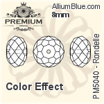 プレミアム Rondelle ビーズ (PM5040) 8mm - カラー Effect